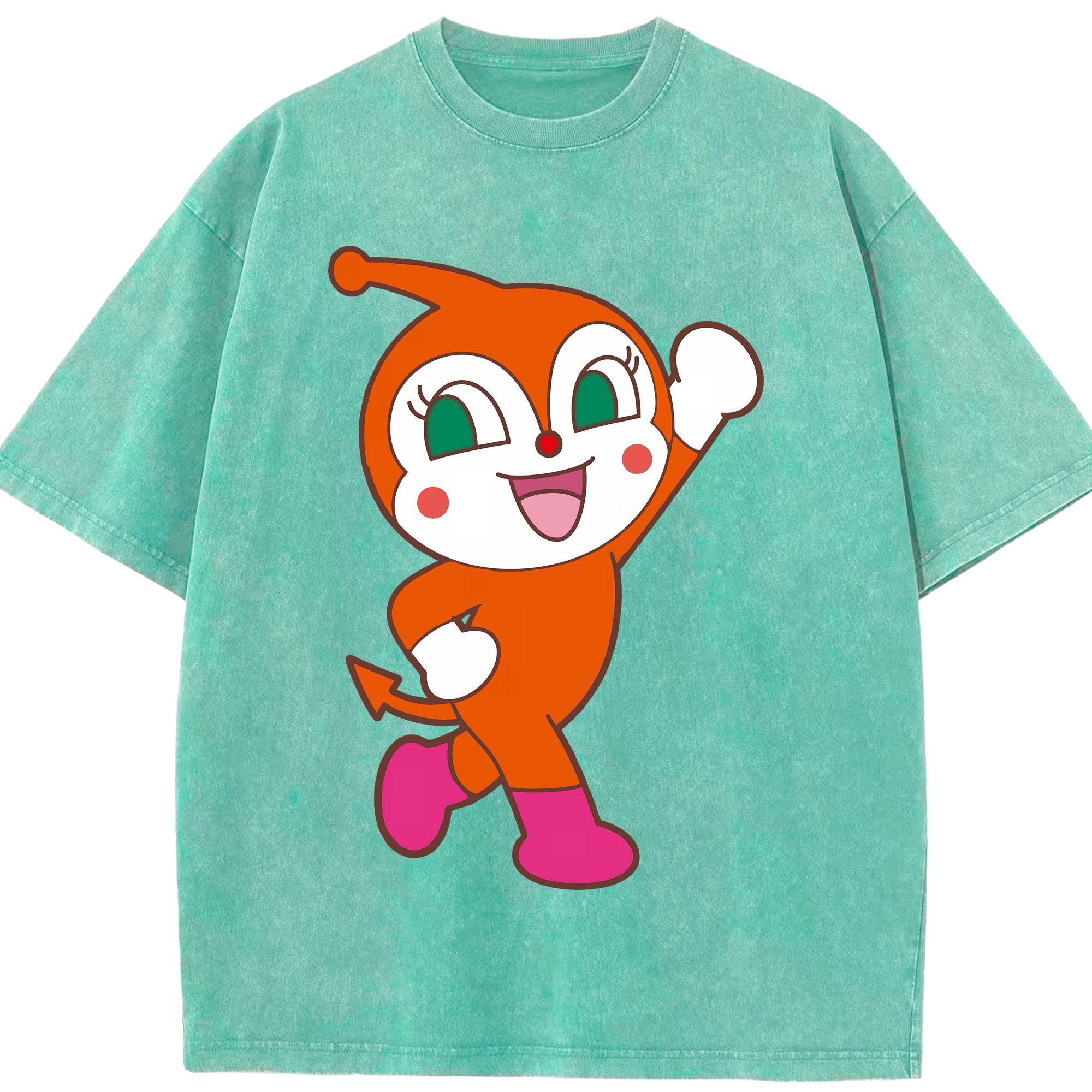 （画像用） アンパンマン Anpanman 綿100% ヴィンテージ風 半袖Tシャツ（フロントプリント）